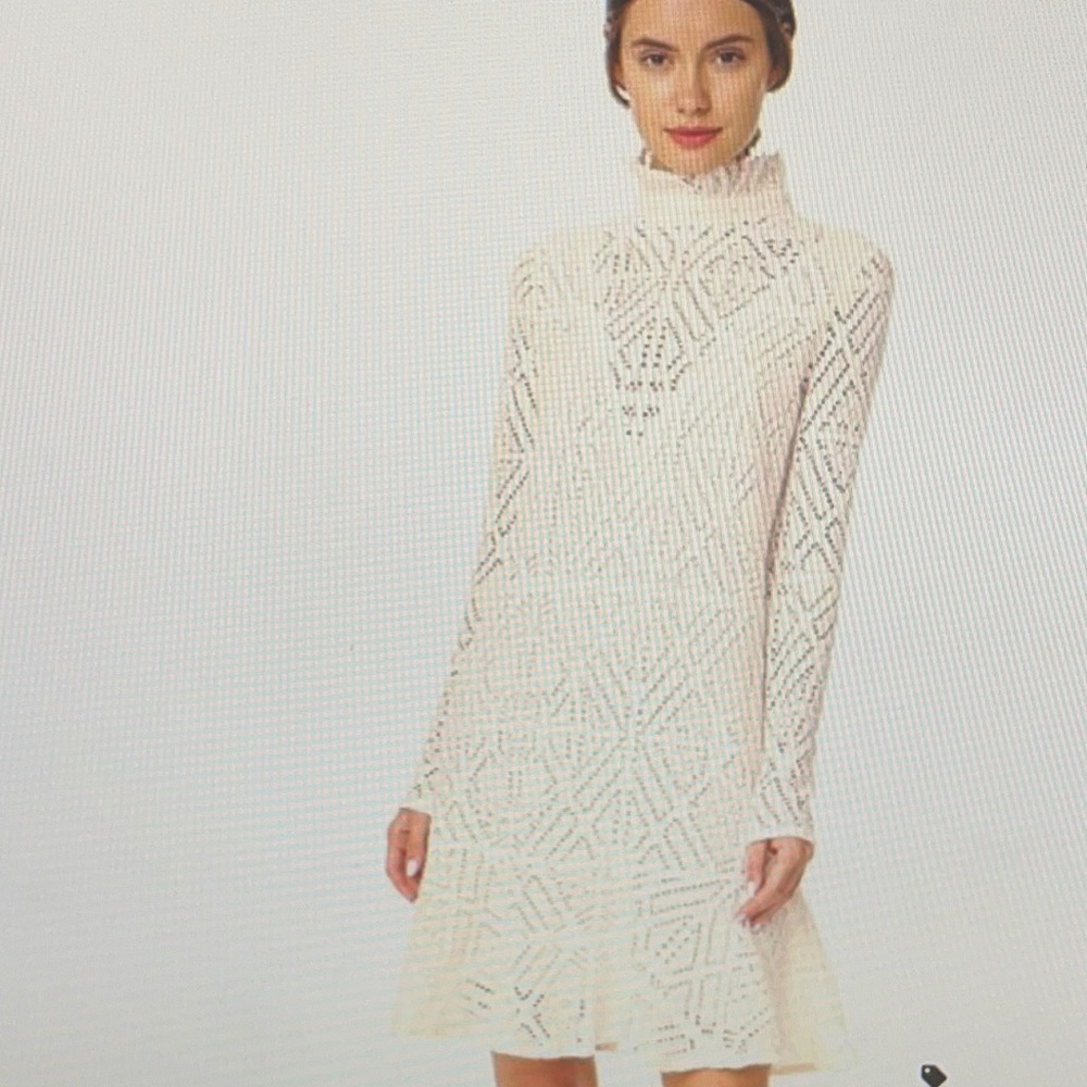 See by Chloé Dress with Cut-Out Pattern Sz S NWT